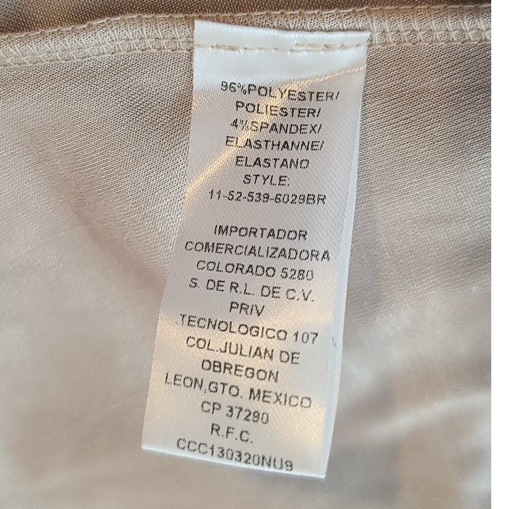 Stetson cream beige crushed velvet flowy tank top - small - Picture 5 of 5